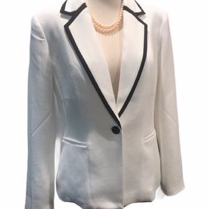 Anne Klein White and Black Blazor